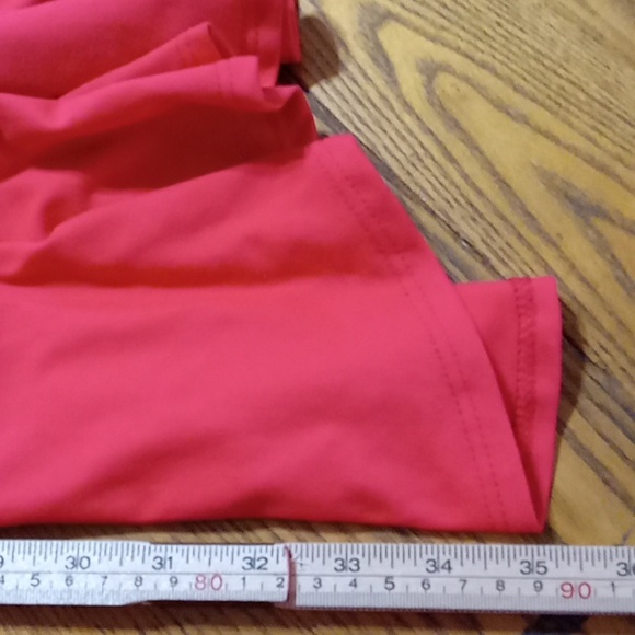 SUSANA MONACO Womens  DRESS Medium NEW RED ORANGE Morello Flutter Hem - Picture 4 of 7